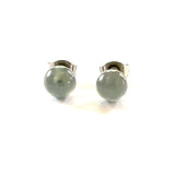 Graphite Handmade Glass Stud Earrings