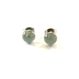 Graphite Handmade Glass Stud Earrings